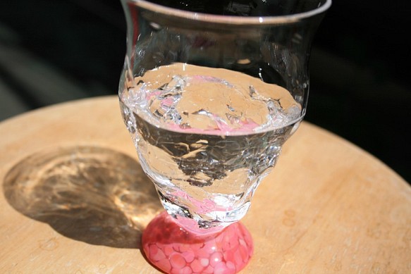 手作りガラス　Ice glass〈pink〉 1枚目の画像