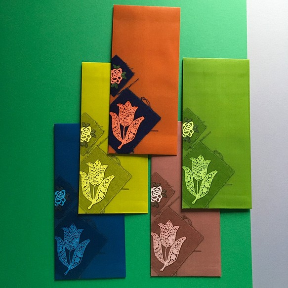 封筒ーケミカルレースモチーフで5色タイプの作品です。 1枚目の画像