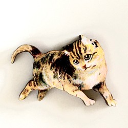 美國 Wood Parts / Deco Parts / Wooden Cabochon Cat T ｜ 美國 第1張的照片