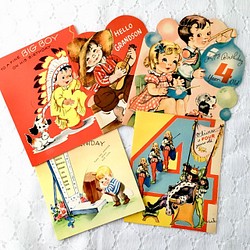 老式賀卡5種類型集（美國） 第1張的照片