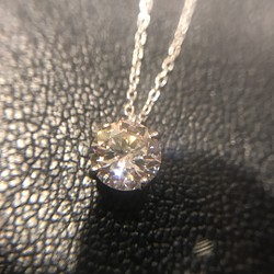 GIA鑑定書付き　ダイヤモンド　ネックレス　プチネックレス　一粒石　ダイヤネック 1枚目の画像