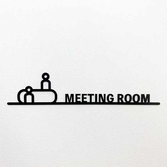 ピクトサイン2_MEETING ROOM(テーブル＋人間) 1枚目の画像