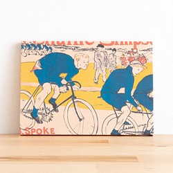 ファブリックパネル / ファブリックボード - 『 自転車 - ロートレック 』 1枚目の画像