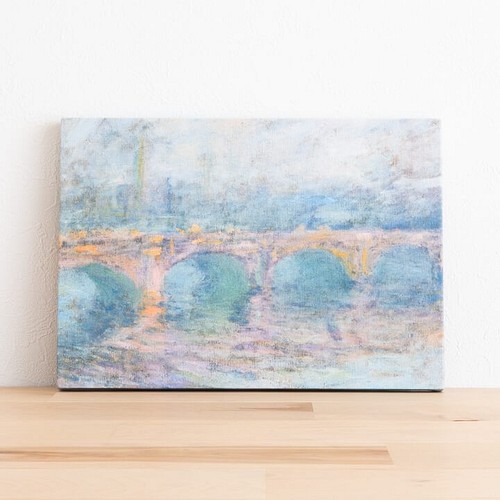 ファブリックパネル アートパネル モネ ウォータールー橋 日没のロンドン 絵画 Fablink ファブリンク 通販 Creema クリーマ ハンドメイド 手作り クラフト作品の販売サイト