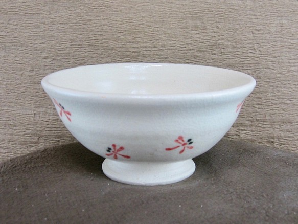 陶器ご飯茶碗（中）赤とんぼづくし（3） 1枚目の画像