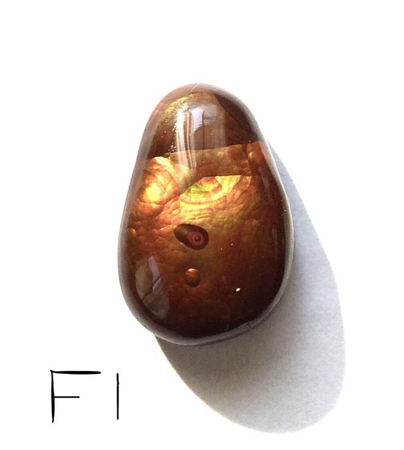 稀少石 ファイヤーアゲート Fire Agate ルース メキシコ産 12.5