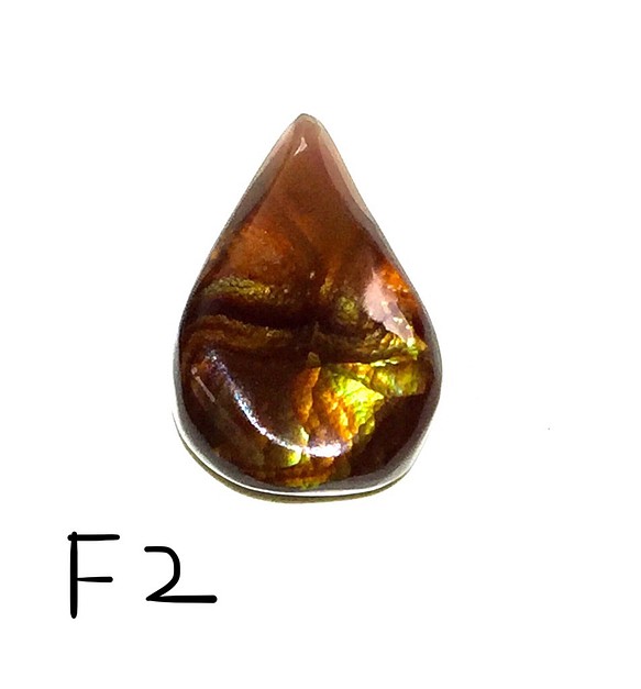 稀少石 ファイヤーアゲート Fire Agate ルース メキシコ産 7カラット F2