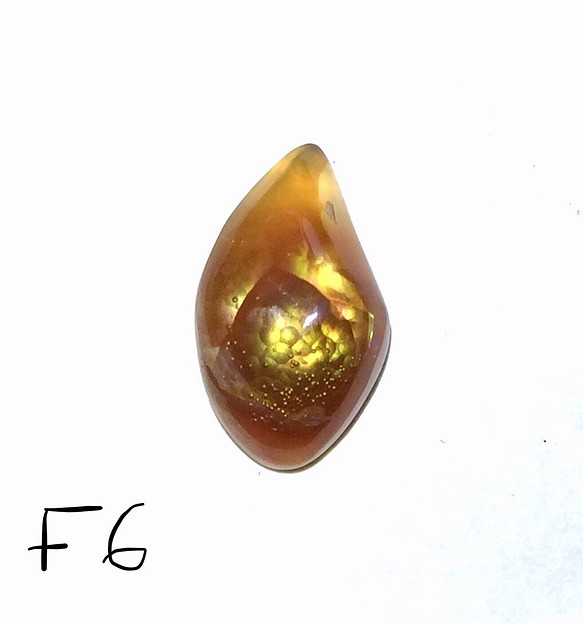 稀少石 ファイヤーアゲート Fire Agate ルース メキシコ産 5.5カラット F6