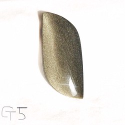 メキシコ産 ゴールデンオブシディアン (黒曜石) ルース カボション 金色の光が神秘的に浮き出ます G5 1枚目の画像