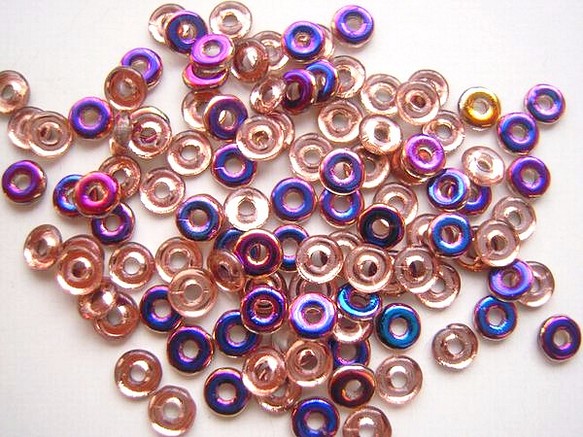 【小分パック】【オービーズ/o-beads】クリスタルスリペリット:直径3.8×1ミリ/2.5ｇ(約70～75ヶ) 1枚目の画像