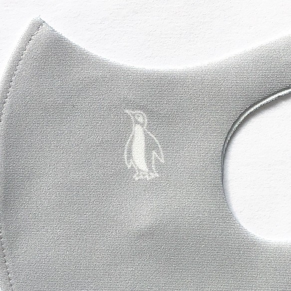 【ウレタンマスク】ペンギン親子 デザインマスク ✽ 選べる12色のくすみカラー ✽ 立体マスク 1枚目の画像