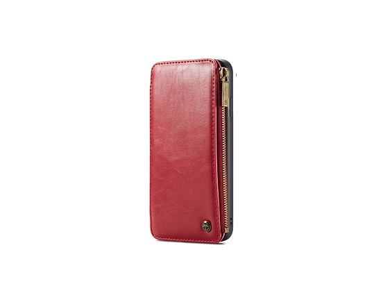 iphoneケース 全機種対応iPhone11 スマホケース 手帳型 赤  Galaxy S9+ 多机能財布ケース兼用 1枚目の画像