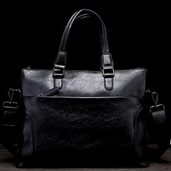 【新作】黒い ショルダーバッグビジネスバッグ ブリーフケース トートバッグ トラベル  鞄 バッグ メンズ 1枚目の画像