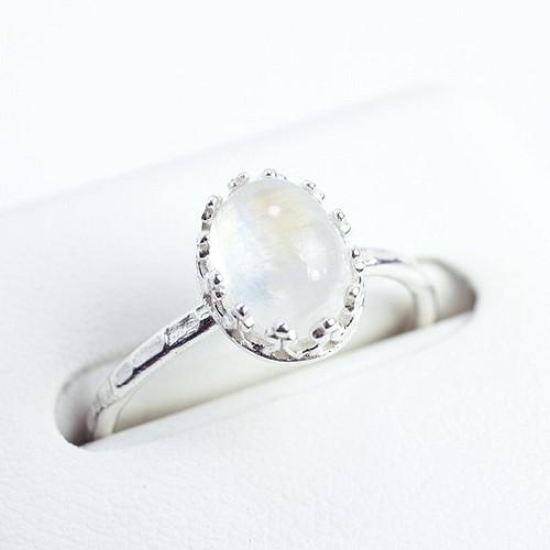 シルキームーンストーン リング / silk Moonstone Ring l 指輪・リング