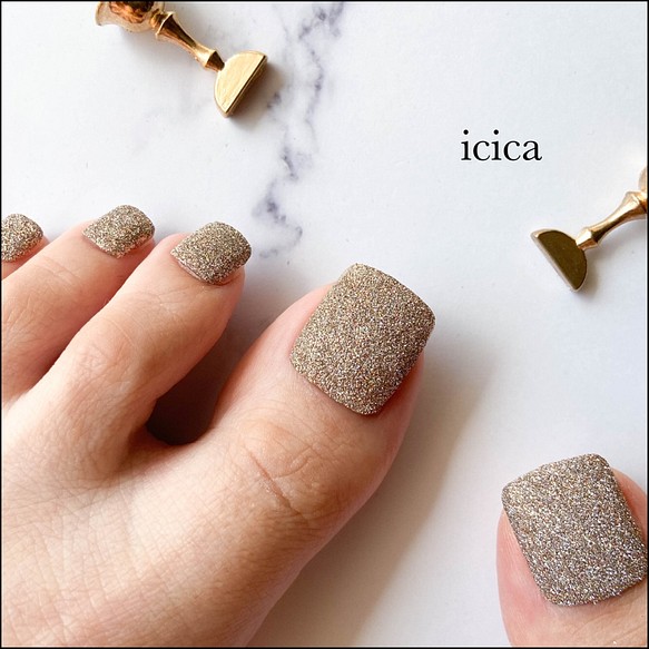 No 30 フラッシュネイル フットネイルチップ ネイルチップ ネイルシール Icica 通販 Creema クリーマ ハンドメイド 手作り クラフト作品の販売サイト