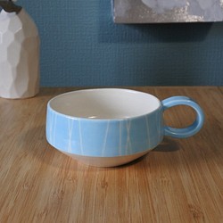 杯子杯（小）藍色/條紋 第1張的照片