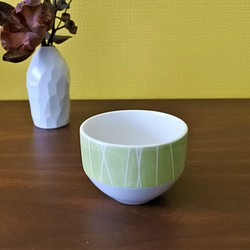 杯子杯子（小）綠色/條紋 第1張的照片