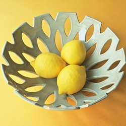 水果盤糖果盤（灰色）水果盤（灰色）陶瓷製成 第1張的照片