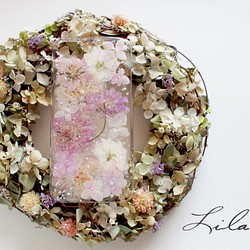 【Lilac】 iPhone7 押し花ケース 1枚目の画像