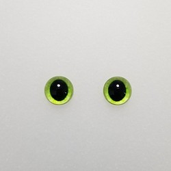C27　猫の瞳　１０㎜　グラスアイ　羊毛フェルト用 1枚目の画像