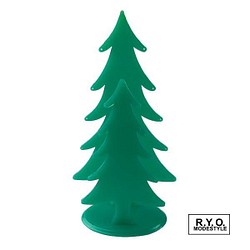 クリスマスツリー ピアス スタンド プラスチック製　グリーン 1枚目の画像