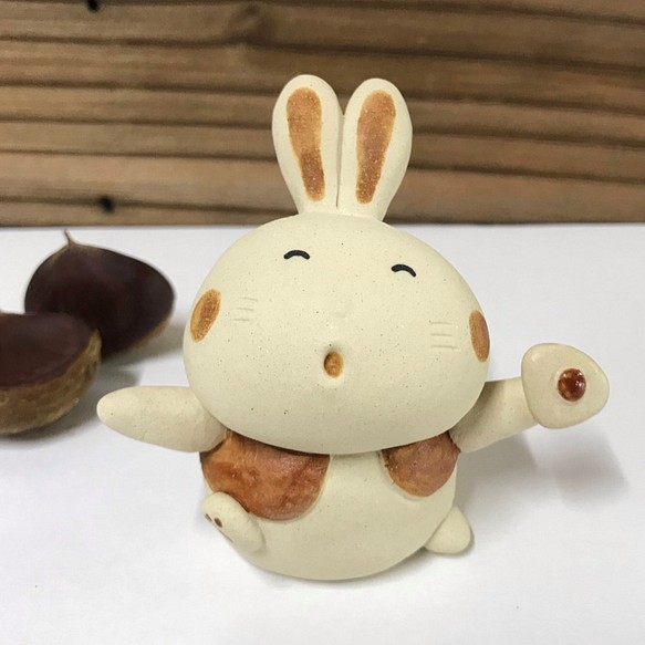 小扇兔（兔專用）J-129-3 Ceramic/Rabbit/rabbit 第1張的照片