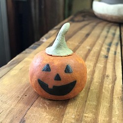 かぼちゃ　　ハロウィン　ＫＡ-182　陶製　/Halloween pumpkin/萬聖節南瓜 1枚目の画像
