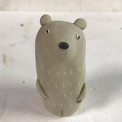 気さく白くま　Ｏ-396　陶製　/Polar bear/北極熊 1枚目の画像