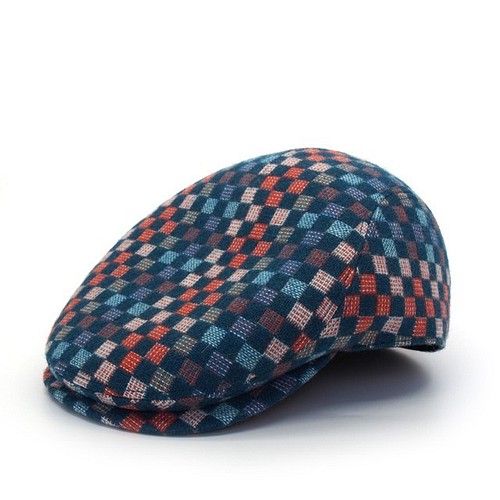 チェック柄(ベロア)ハンチング(Plaid(velor) hunting cap) ベレー帽