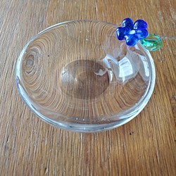 花の豆皿　(青色) 1枚目の画像