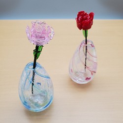 泡色(青)　花瓶 1枚目の画像