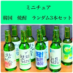 ミニチュア 韓国焼酎 ランダム3本セット DIYパーツ 小さなお店B☆B