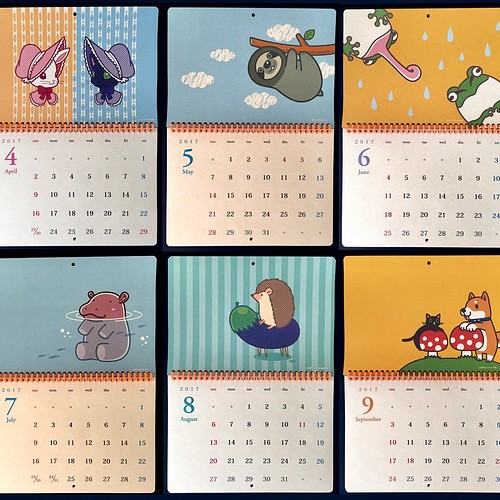 動物カレンダーver 1 17年4月始まり カレンダー Moekonet 通販 Creema クリーマ ハンドメイド 手作り クラフト作品の販売サイト