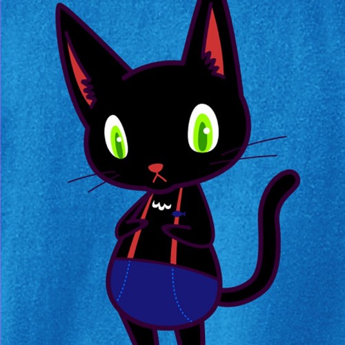 黒猫キャラクターtシャツ 大人 子供サイズ Tシャツ カットソー Moekonet 通販 Creema クリーマ ハンドメイド 手作り クラフト作品の販売サイト