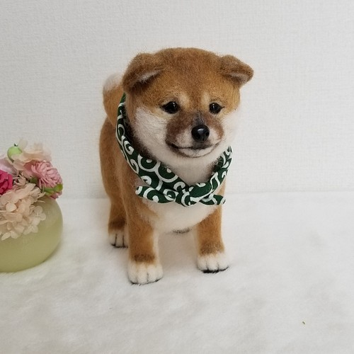 羊毛フェルト豆柴 柴犬子犬 完成品 羊毛フェルト Sweetdog ふぅ 通販 Creema クリーマ ハンドメイド 手作り クラフト作品の販売サイト