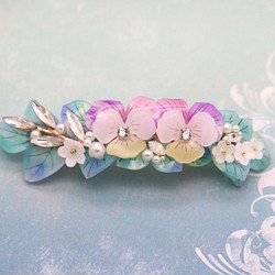 春天的顏色，三色堇珠寶*華麗的頭髮瓦萊塔 第1張的照片