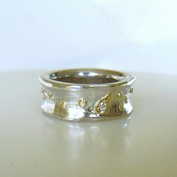 Silver&Gold vine Ring 1枚目の画像