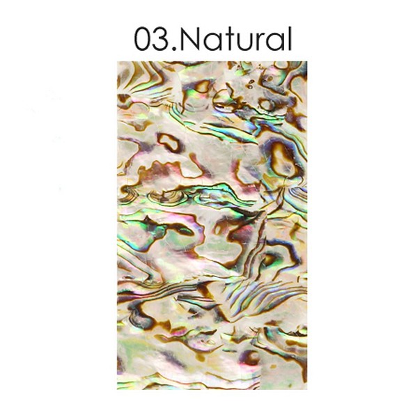 天然貝　極薄シェルシール　(ナチュラル　０3）★レジン＆ネイルに使える封入素材 1枚目の画像