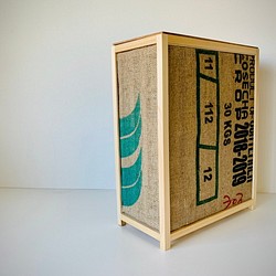 麻×無垢材　ダストボックス　A 1枚目の画像