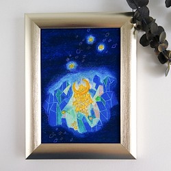『星たちの眠る海』　※原画（オイルパステル） 1枚目の画像