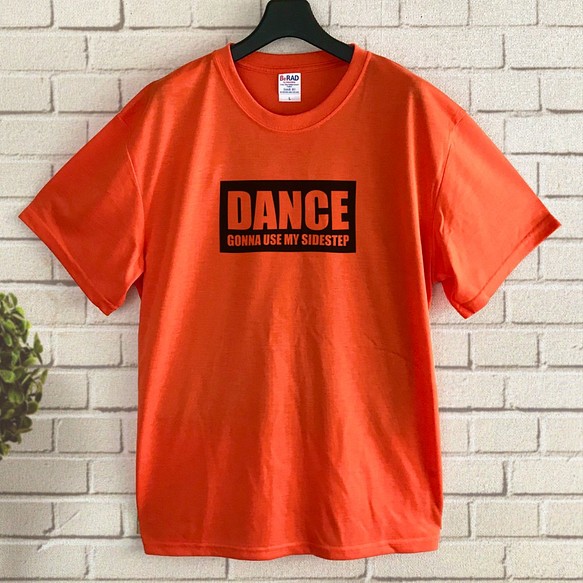 DANCE （オレンジ） / 吸水速乾 スポーツTシャツ Tシャツ ice-gigi