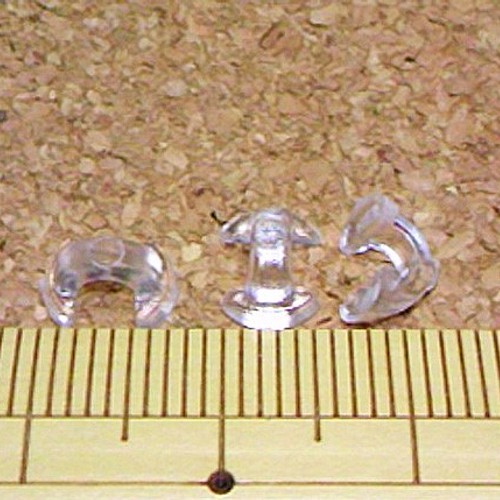 ヘアゴム固定パーツ小20ｇ（約470個）ヘアゴムパーツ/ボタン足 金具 