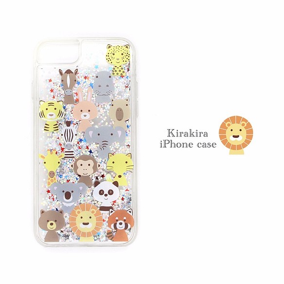 キラキラアニマルface Iphone グリッターケース ブランド リトルアニマル 携帯 Iphone Iphoneケース カバー Rarararoom 通販 Creema クリーマ ハンドメイド 手作り クラフト作品の販売サイト