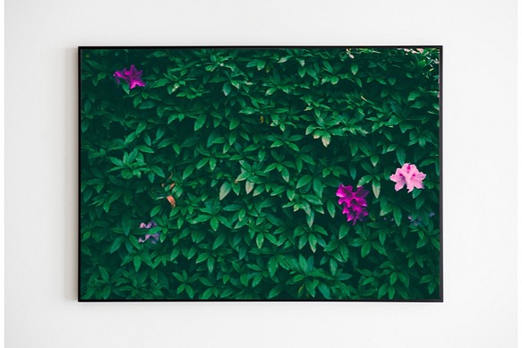 緑と花のお庭　インテリア ポスター 1枚目の画像