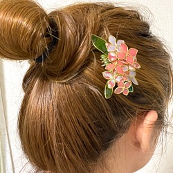 【受注生産】紫陽花のヘアコーム 1枚目の画像