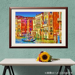 【アートポスター】イタリア ヴェネツィアの街角（作品No.183） 1枚目の画像