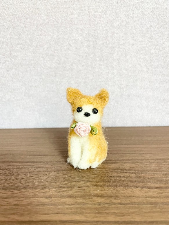 秋田犬　羊毛フェルト 1枚目の画像