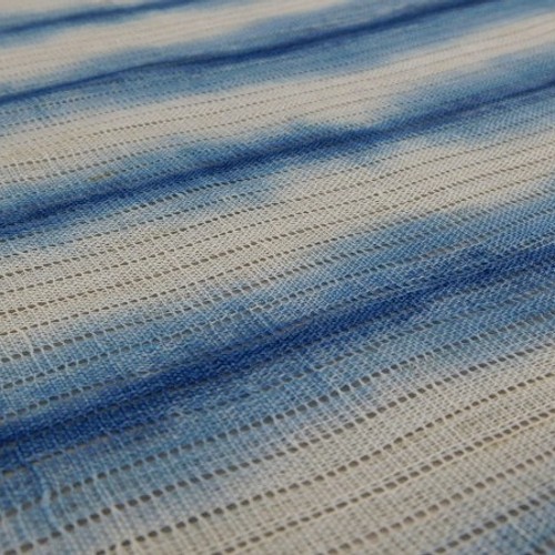 本麻絽藍染め絞り夏名古屋帯 新品反物 和装・和小物 大沼友伸 通販 