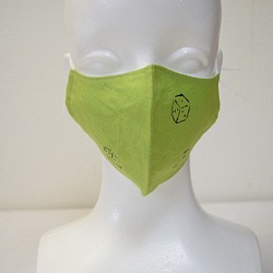 夏の型染マスク　立体　冷感接触 1枚目の画像