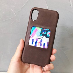 選べるカラー19色×9デザイン豊富　本革　アートフレームスマホケース　トレペ　iphone　Android　受注制作 1枚目の画像